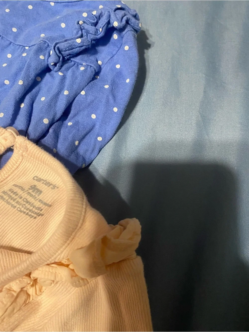 Bundle of six long sleeve onesies 9 months